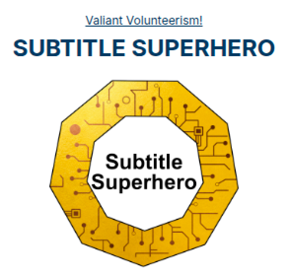 OpenSecTraining's tweet photo. We scraped our git history to grant the Subtitle Superhero to all the awesome people who've submitted subtitle fixes over the years. If we missed you though, let us know! https://t.co/Us7G4FL4KC