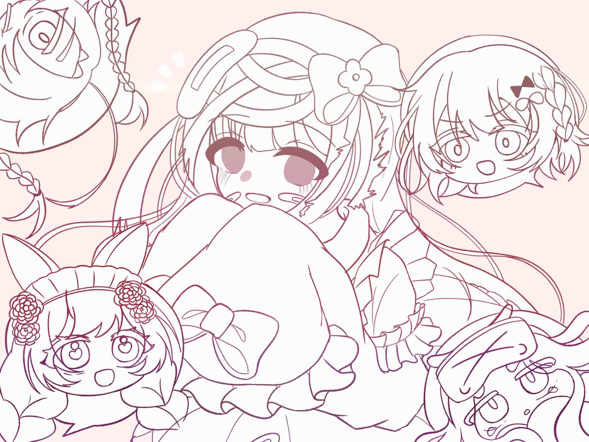 ghost_melt_u's tweet photo. @Justice_BB_K @SIS_WA_Y @po_oonb_sls @usachan_precure 「──お互いがお互いを描き合う、フォロワー描きあい一回戦、ってこと！」 https://t.co/iMLpQOHMfO