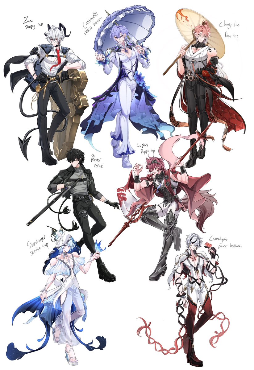 Vinegarisinside's tweet photo. my collection of wuwa genderbents to fix the gender ratio
#wuwa #wutheringwaves https://t.co/3CWUNVYr0L