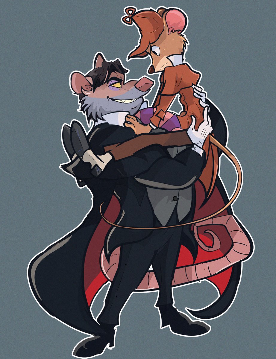 Kellodrawsalot's tweet photo. My old and new Basil and Ratigan art https://t.co/Hgwf0QBS2i