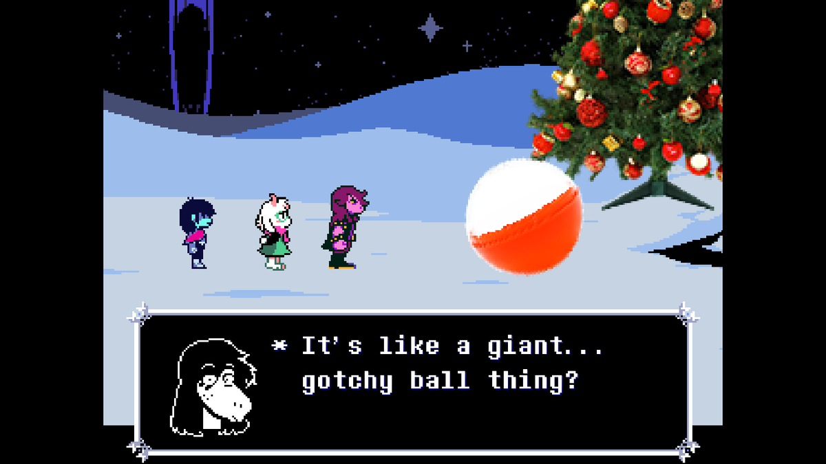 k1t_catt's tweet photo. MY DUMBASS REALLY DIDNT THINK ABOUT THE IMPLICATIONS OF A COLD SNOWY PLACE WITH A FUCKING CHRISTMAS TREE IN IT FIRST TIME I PLAYED THIS https://t.co/1sCBz6Jkkd