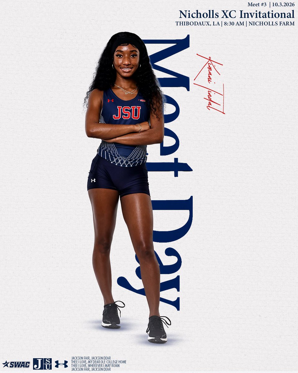 GoJSUTigersXCTF's tweet photo. ๐๐ฟโโ๏ธWarhawk Invitational๐๐ฟโโ๏ธ
๐ : Oct. 3
โฐ: 8:00 & 8:15 am
๐: Thibodaux, La.
๐๏ธ: Nicholls Farm
๐: https://t.co/fXYiee5ln8
#TheeILove | #WeWorkHard https://t.co/i34mRqm8WE