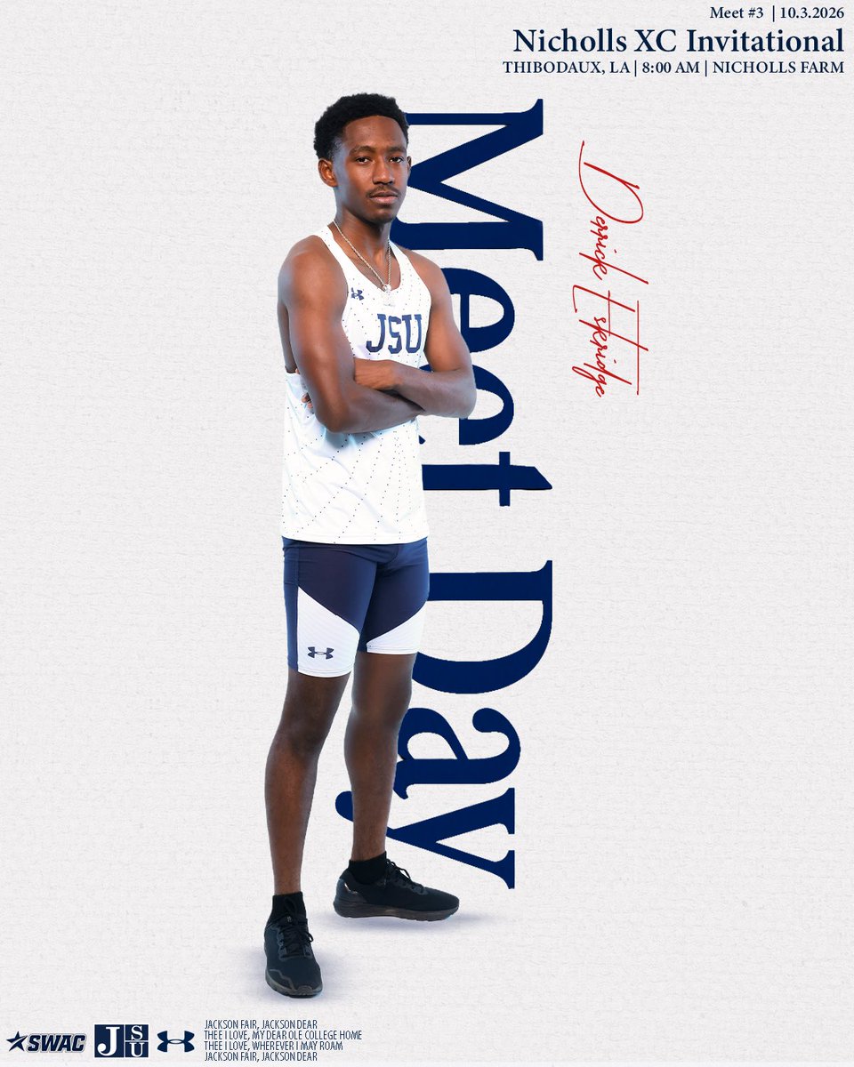 GoJSUTigersXCTF's tweet photo. ๐๐ฟโโ๏ธWarhawk Invitational๐๐ฟโโ๏ธ
๐ : Oct. 3
โฐ: 8:00 & 8:15 am
๐: Thibodaux, La.
๐๏ธ: Nicholls Farm
๐: https://t.co/fXYiee5ln8
#TheeILove | #WeWorkHard https://t.co/i34mRqm8WE