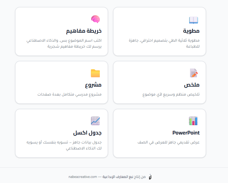 Muath_Dev's tweet photo. حبايبنا أدعوكم لتجربة موقعي "مطوية" لعمل المشاريع بضغطة زر بواسطة الذكاء الإصطناعي

بفضل الله أكثر من 25 ألف مشروع تم إنشاءه وساعد الطلاب والمعلمين.. 

https://t.co/6nN8pvkSKe https://t.co/5DDHBGuxRN
