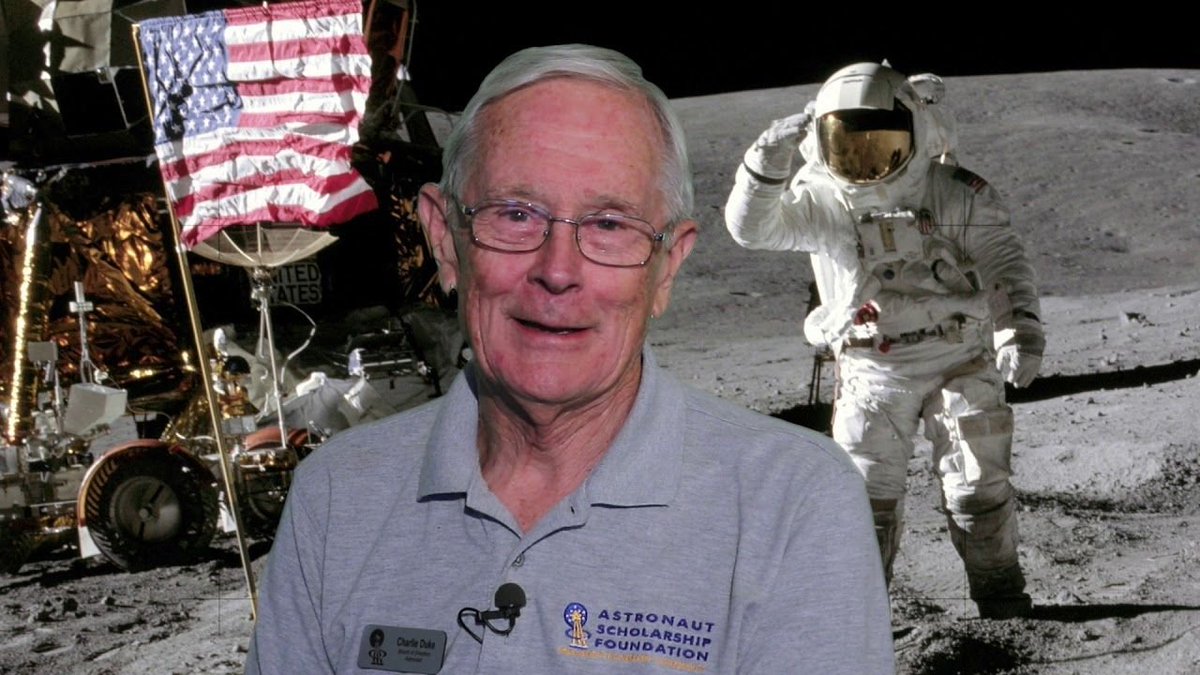 Astro_Cady's tweet photo. 🥳 🎂Please join me in extending warm birthday wishes to #Apollo16 Moonwalker Charlie Duke - the youngest man to walk on the #Moon - 91 years young today! Here's to many more amazing orbits!💫 https://t.co/PXxnFE4Hnp