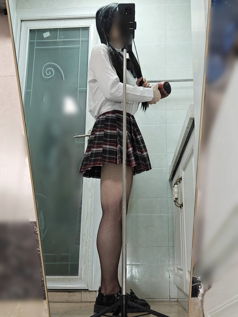 chheeerrrryyyyy's tweet photo. 曾经的男大，如今爆改成了女大😎
#男娘 #cdts #黑丝 #jk https://t.co/rpfuL4X8EL