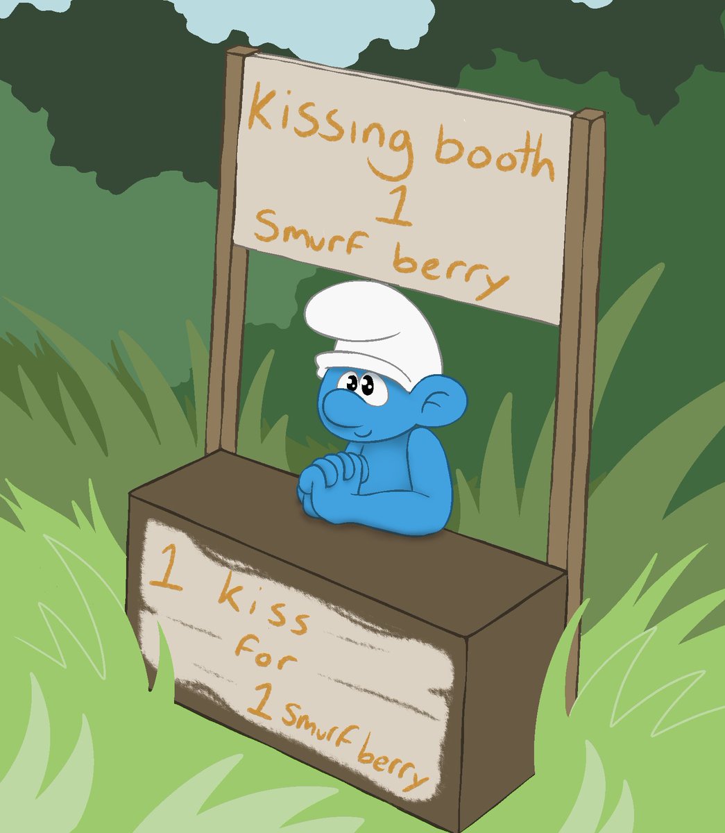 tangledsandals's tweet photo. Will you give one Smurf berry for one kiss? 👀
#smurf #thesmurfs #smurfs https://t.co/LpWc5xa8JO