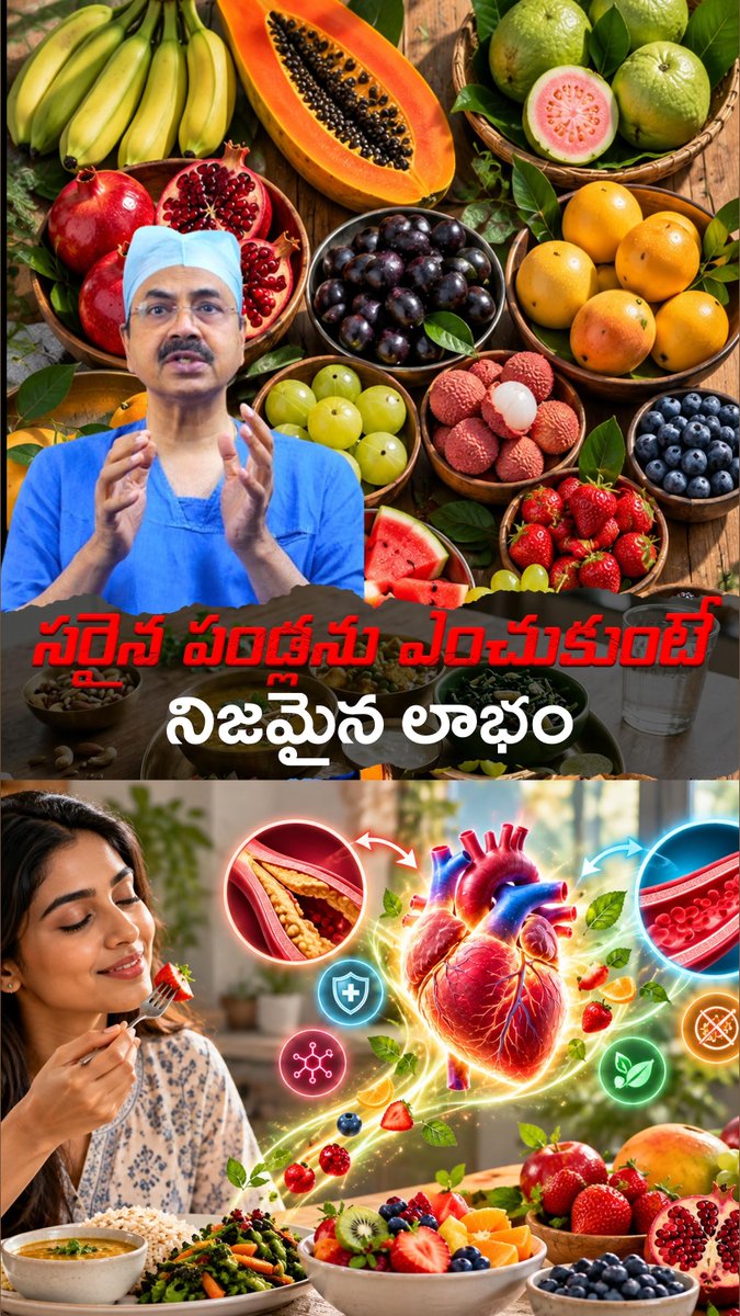yourcancerdr's tweet photo. పండ్లు తింటే సరిపోదు, వాటిలోని ఫ్లేవనాయిడ్స్ గురించి తెలుసుకోవాలి! సరైన పండ్ల ఎంపికే మీ ఆరోగ్యానికి నిజమైన లాభం.
#Fruits #HealthyEating #Flavanols #HeartHealth #WholeFruits #NutritionTips #HealthyLifestyle #Antioxidants #BalancedDiet #HealthyHabits #DrMohanaVamsy #OmegaHospitals https://t.co/lvSNE7TlmY