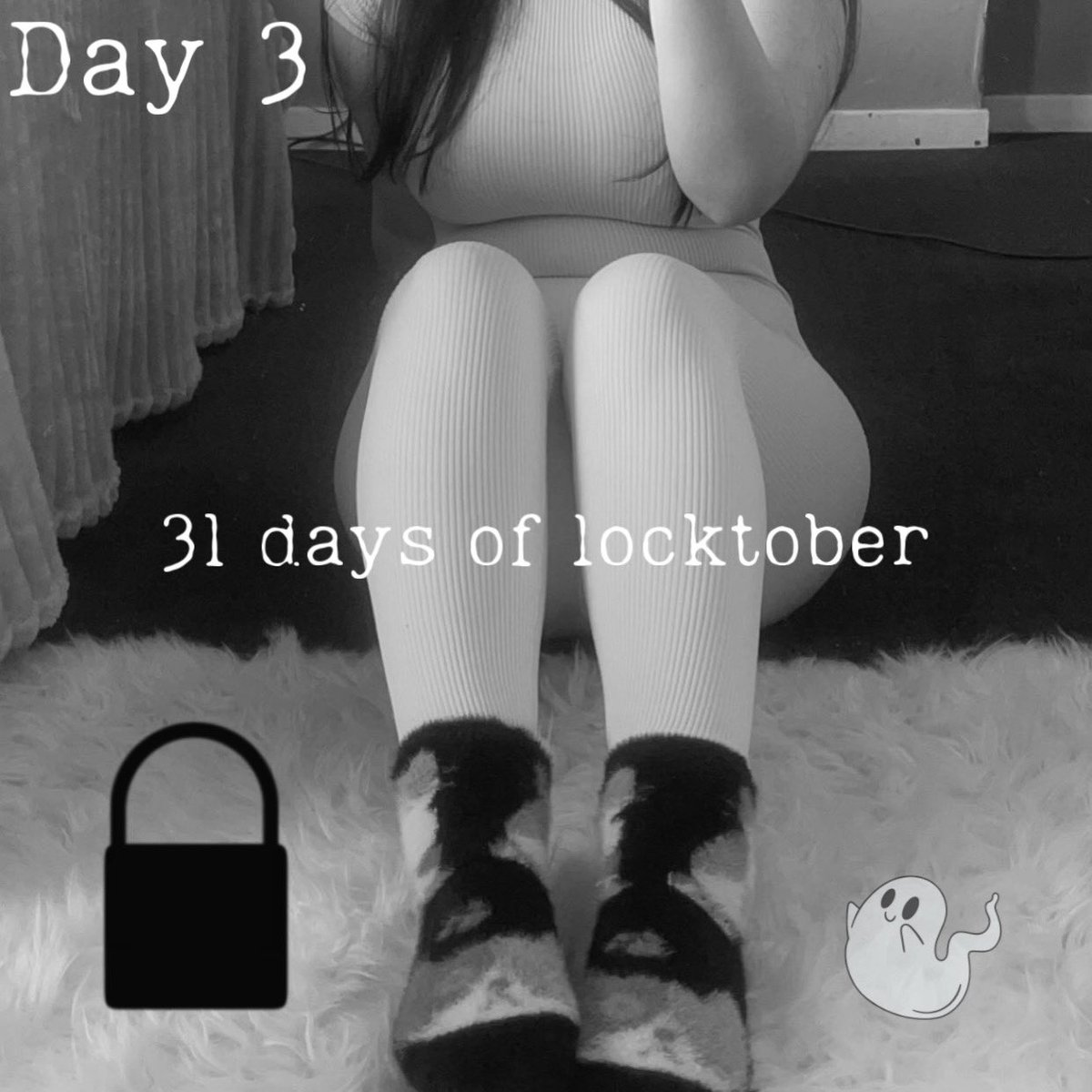 work4ava's tweet photo. Let’s goooo, day 3~ keeping things simple for the early days 👻

• Lock for 3 hours 

• Bonus task - send me a voice note asking my for my permission to cage up, then permission to unlock once the timer is up (reward, I will reply via voice note too) https://t.co/IDHFPE5iaH