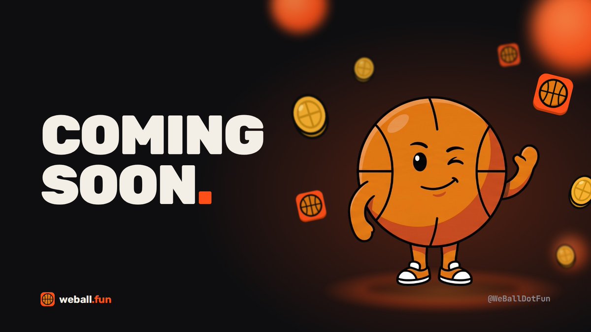 WeBallDotFun's tweet photo. WeBall is coming soon.

One launch. Three ways to play.
Take the fees, reward your holders, or put them on the market.
https://t.co/bdfLsLnRvN

Get ready. We ball. https://t.co/3h45brOx4X