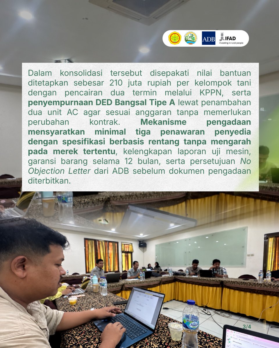 HddapHorti's tweet photo. Kementan berkomitmen memastikan seluruh penyaluran bantuan pascapanen berjalan tepat mutu, transparan, dan akuntabel demi kemandirian petani.

#Kementan #DitjenHortikultura #HDDAP #Hortikultura #Ifad https://t.co/1ddl1OItPr