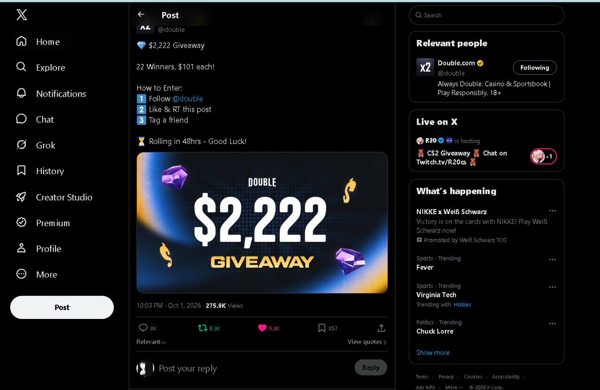 NinaInMotion's tweet photo. @double I’m claiming this prize and hoping it finds its way to me.
@gelowticks https://t.co/u6GwcAB5Me