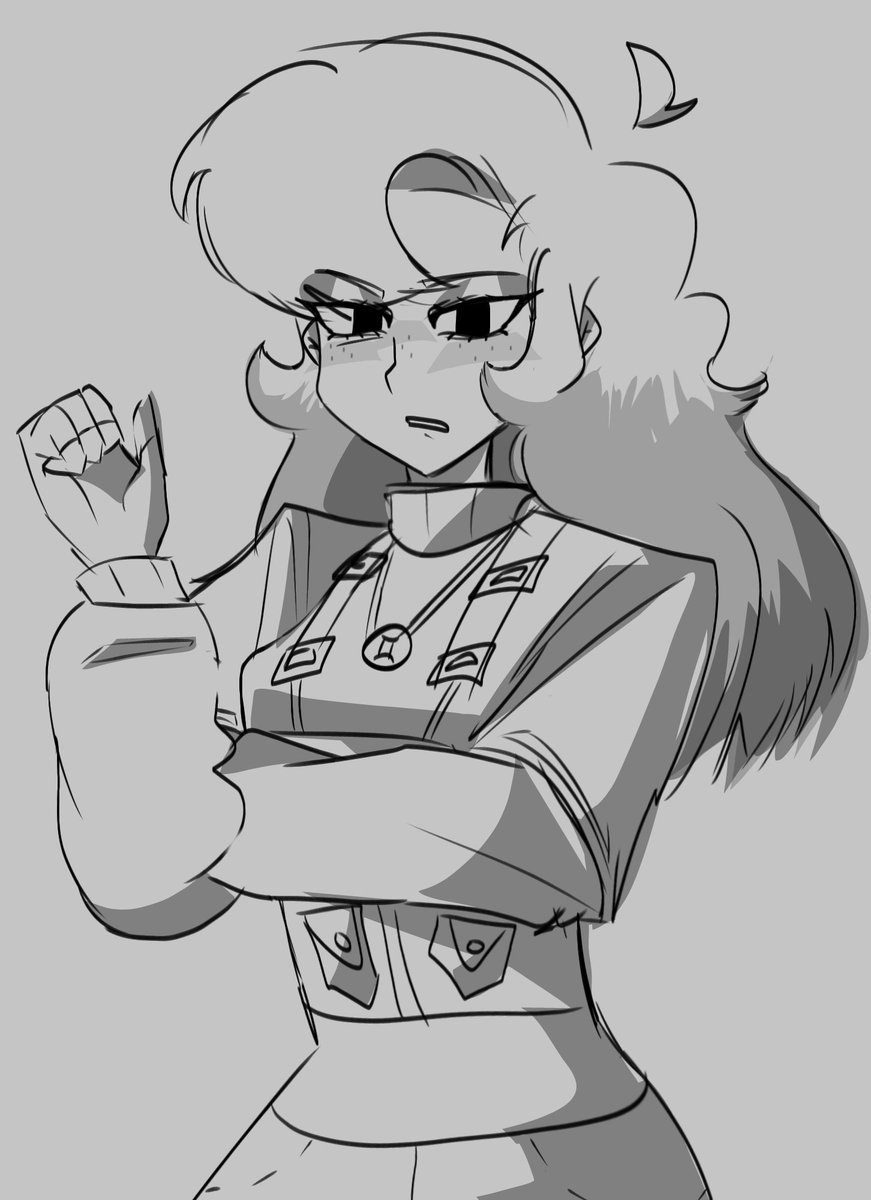 oliwiahaterr's tweet photo. attempt of trying to draw without a reference. my normal style is chibi. https://t.co/XcdBN397Pu
