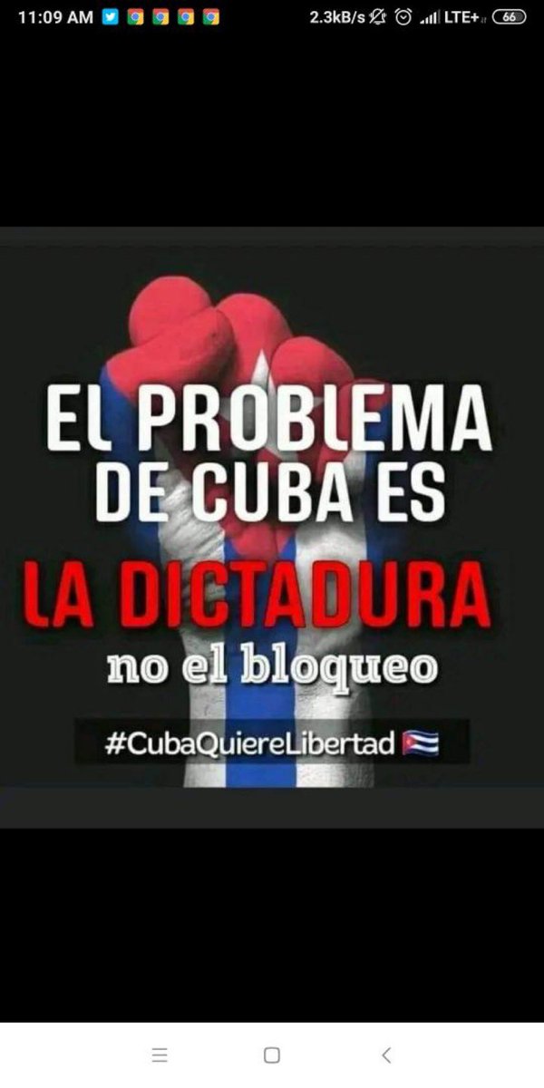 J19C69A's tweet photo. @DanielMFons Exactamente, pero lo que tienen es real derecho de vivir en paz es el pueblo de cuba cuando esa mafia ha vivido por 67 años como capitalista, de verdad que tu razonamiento no te da para más para saber lo que es bueno y que es malo lo que realmente está perjudicando al pueblo https://t.co/LXgAmAQBVM