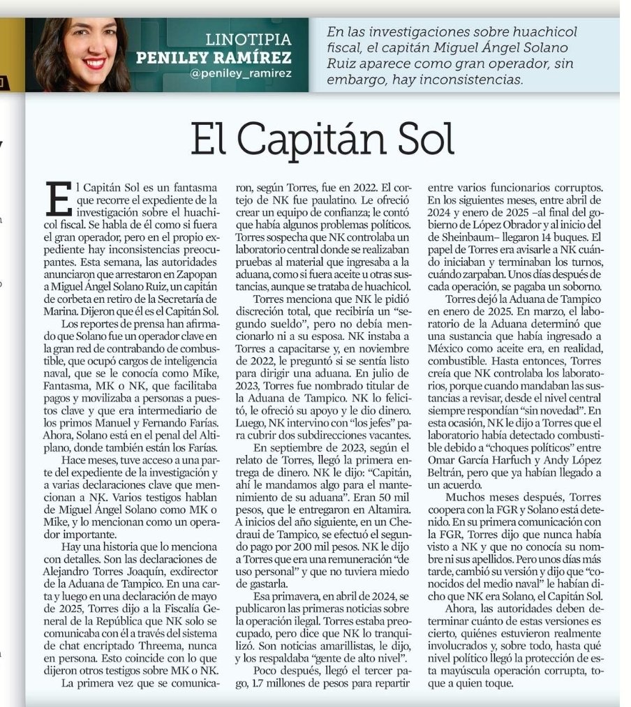 Melissa_Bely's tweet photo. Ayyy...

Ya salió el nombre de Omar García Harfuch y el de Andy López Beltrán en las investigaciones por el robo de huachicol.

Lean la columna de Peniley Ramírez.

😱 https://t.co/EHqEmyFWsq