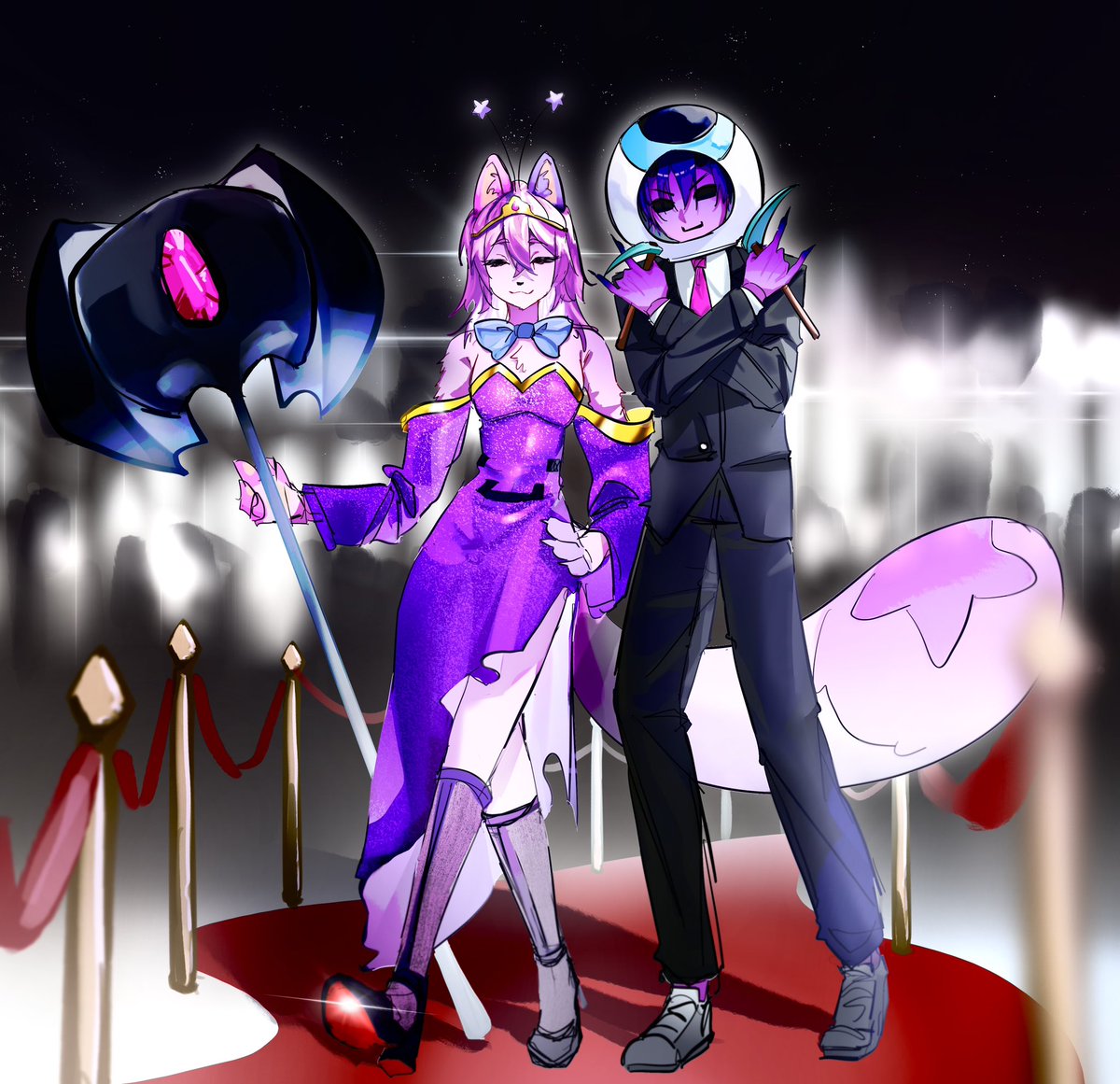 satoukun09's tweet photo. Minecraft YouTuber "Loppezz" shocks fans after making a grand reveal of her outfit for the Red Carpet https://t.co/UhiYhg72Ta