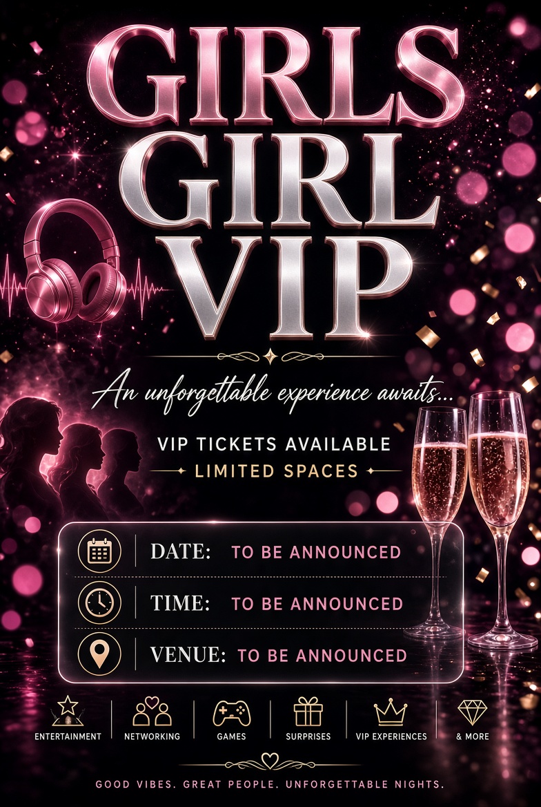 violet_bra14's tweet photo. ✨ GIRLS GIRL VIP IS HERE! ✨

Get ready for an unforgettable experience filled with good vibes, music, games, entertainment, networking, surprises, and plenty of memorable moments. 💕🎉 https://t.co/YV7ETY7HJr