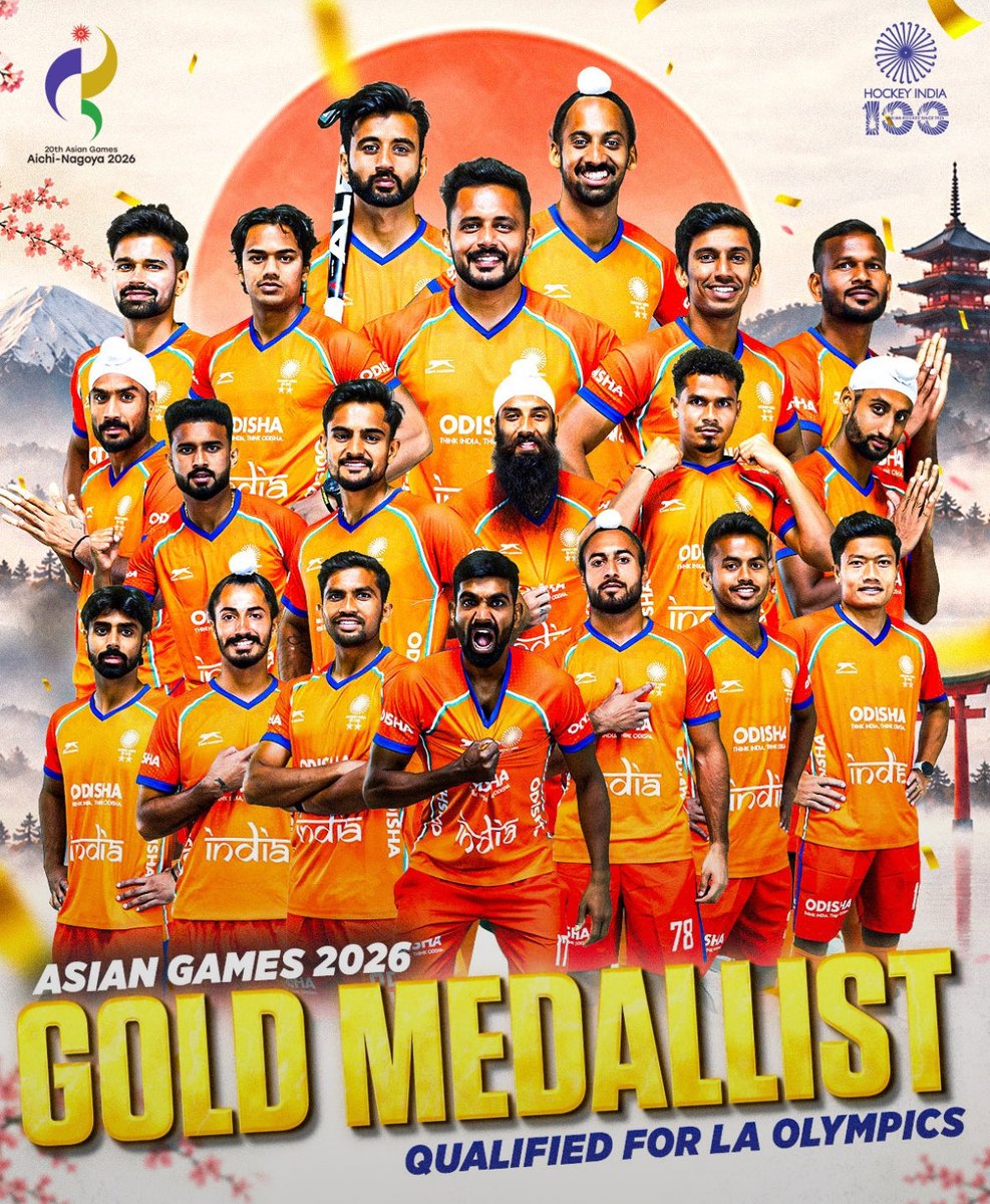 dreamylittlefox's tweet photo. What a day it has been for India at the Asian Games!! Won Gold in Archery, Golf, Cricket, Hockey, and Men’s Freestyle Wrestling!! ✨🙌🏻

#Asiangames2026 #Asiangames #Indiainasiangames https://t.co/Jt4DRrPFJz