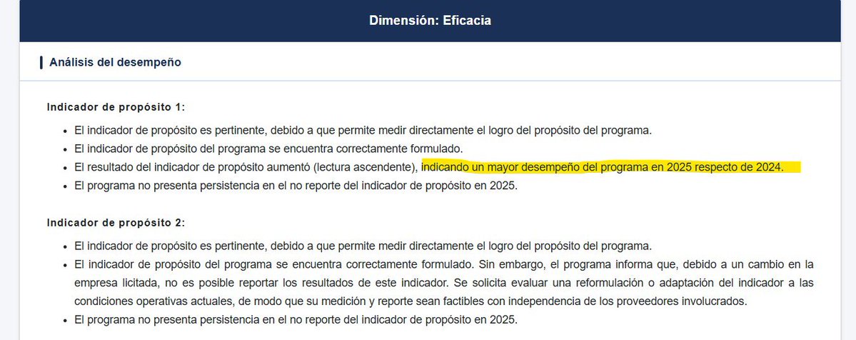 TomasVodanovic's tweet photo. La política pública debe hacerse basada en evidencia. Según DIPRES-MDSF, el “Yo elijo mi PC” fue recomendado satisfactoriamente en 2019 y 2021. En 2022, la cohorte 2017 quedó sin clasificación, pero cumplió el 100% sus compromisos de gestión y egresó del sistema de mejoramiento. Su monitoreo de agosto de 2026 no registró hallazgos. 
Eso, además de los múltiples testimonios sobre cómo esta política acortó brechas y abrió un mundo de oportunidades para cientos de miles de estudiantes. 
¿En qué se basa el gobierno para decir que era un programa mal evaluado?
Reducir el tamaño del Estado no sale gratis, y los costos los pagarán quienes más necesitan de él. 
https://t.co/v72HTU2k2k