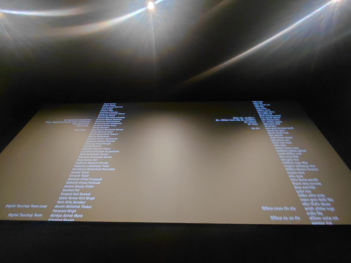 Nandini7020's tweet photo. Watched #Drishyamtheconclusion 🍿
Rating: ⭐⭐⭐⭐ (4/5) *MASTERPIECE*
🔥 Haunting BGM &amp; sharp dialogues.
🔥 #AjayDevgn commands the screen with his eyes.🫡
🔥Stellar acts by  #Tabu &amp; #JaideepAhlawat #prakeshraj &amp; full cast.💥
🔥 Pure edge-of-your-seat thriller! 🎬 https://t.co/M8zO9oqUqy