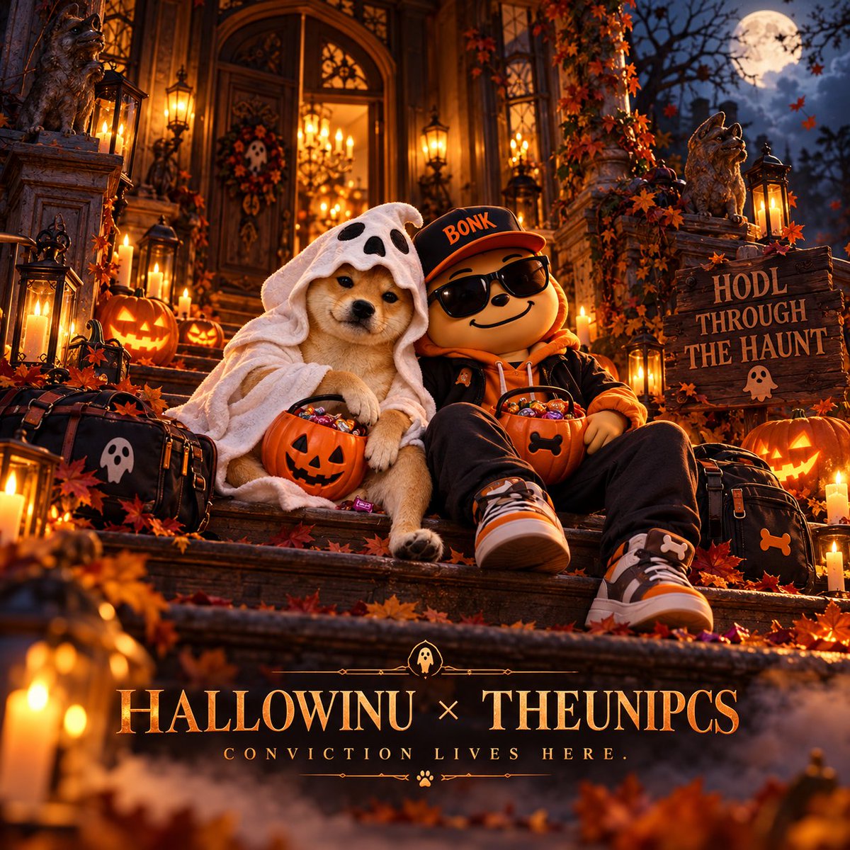 Hallowinustonk's tweet photo. Trick or treat, but make it $USELESS. 🎃👻

HallowINU pulled up for Halloween with the strongest kind of accessory: conviction.

@theunipcs knows the drill.

Hold through the haunt. https://t.co/sq6ZfpFl1u