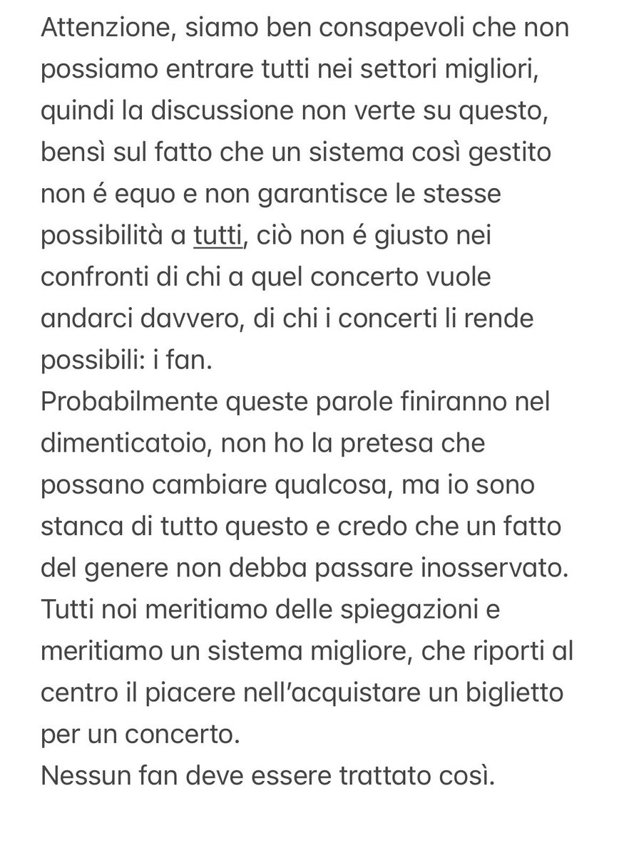 cris19believe's tweet photo. Certe cose non devono passare inosservate. Meritiamo delle spiegazioni, meritiamo di meglio @TicketOneIT @team_world @MarcoMoriniTW https://t.co/D7r0Bn6kar