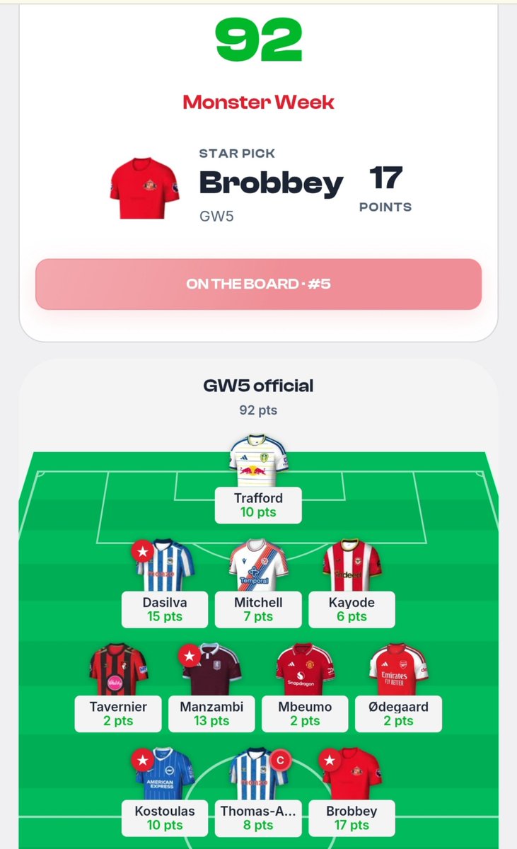 FPLBane's tweet photo. @fpldemon_ai Damn of all the captains it landed on Thomas!! Frustrating I could have broken the 100 points barrier https://t.co/dbKwAJYgKu