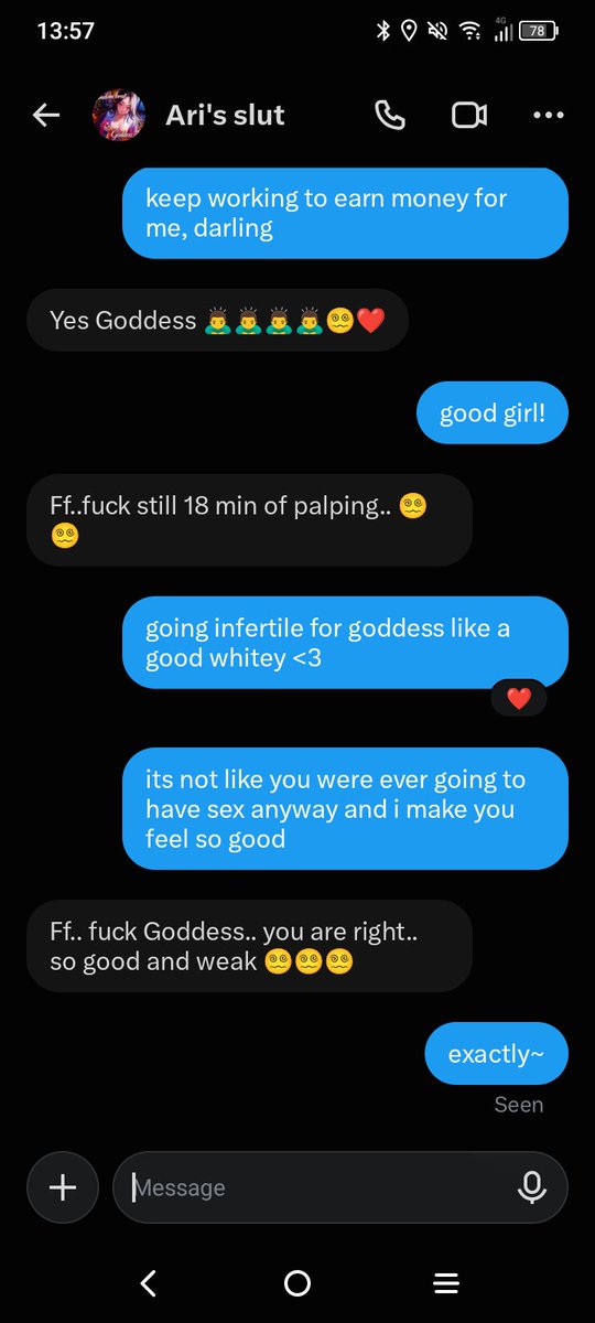 AriFinBrat's tweet photo. any whitebois want to be caged, feminized and cucked by me as i drain them?~ https://t.co/QrbnBx0oa1