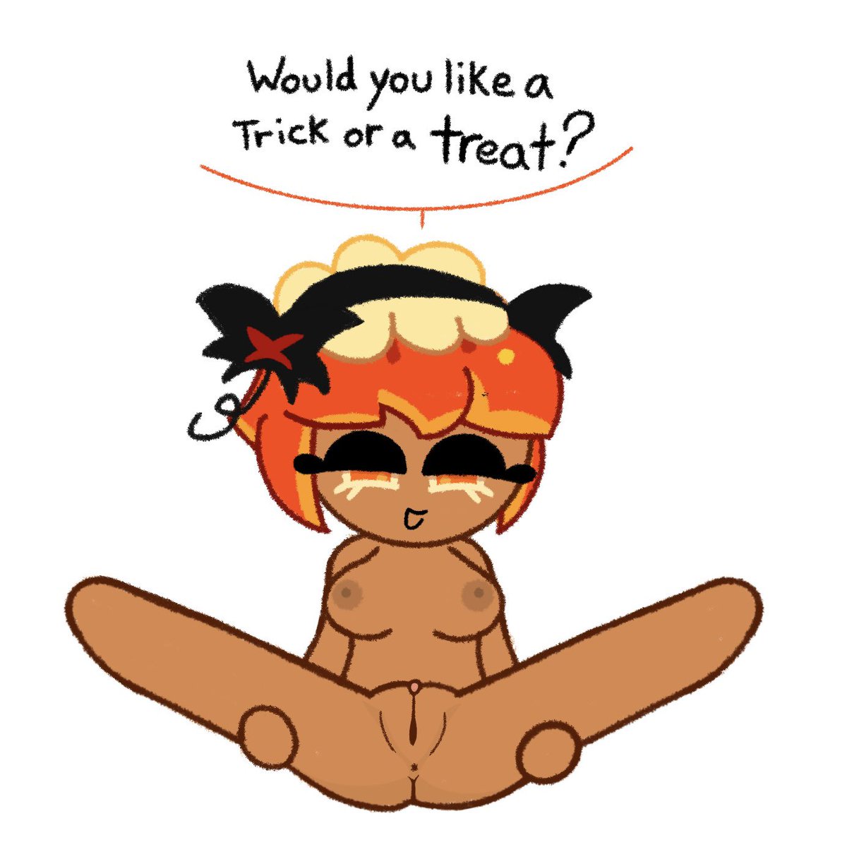 CodeStraws's tweet photo. A delicious treat it is 🎃🍬

🎃👻🎃👻🎃👻🎃
#nsfw #nsfwart #nsfc #coochierun
#notsafeforcookies #cookierunnsfw
#nsfcookies #cookiecum https://t.co/A0KUBL9eSA