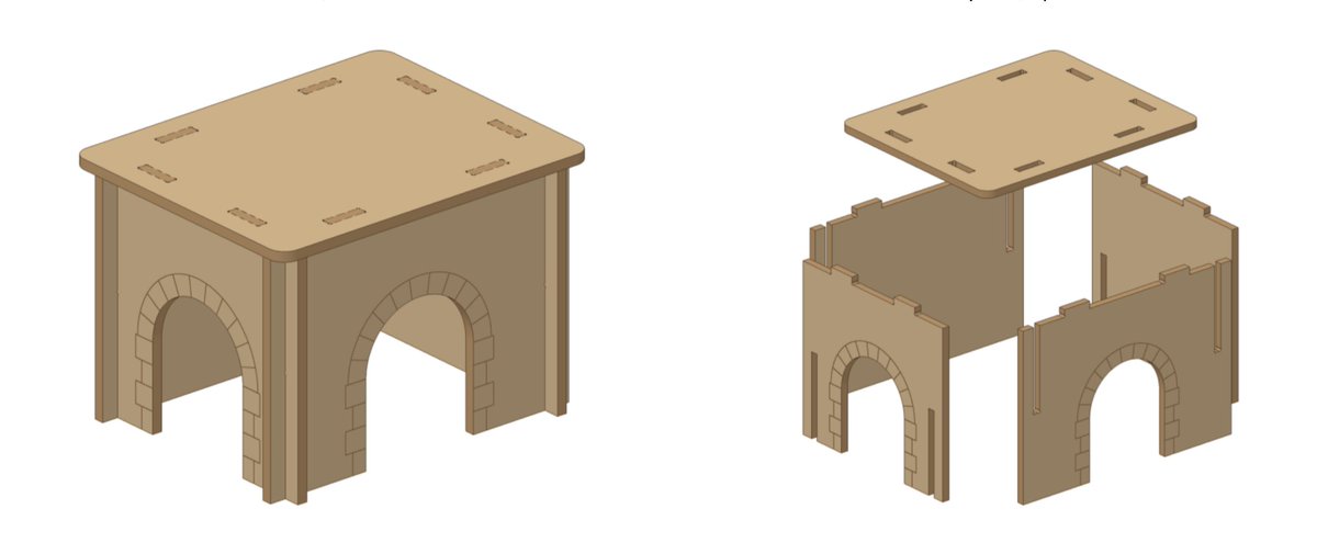 heycentu's tweet photo. i've been meaning to create a hideaway house for my pet rabbits and this post inspired me to test whether i could vibe-fabricate one with claude. 5 mins later i have the renderings ready to send to the CNC guy.
my forgotten industrial designer self couldn't be more excited https://t.co/Z5W1YZkthg