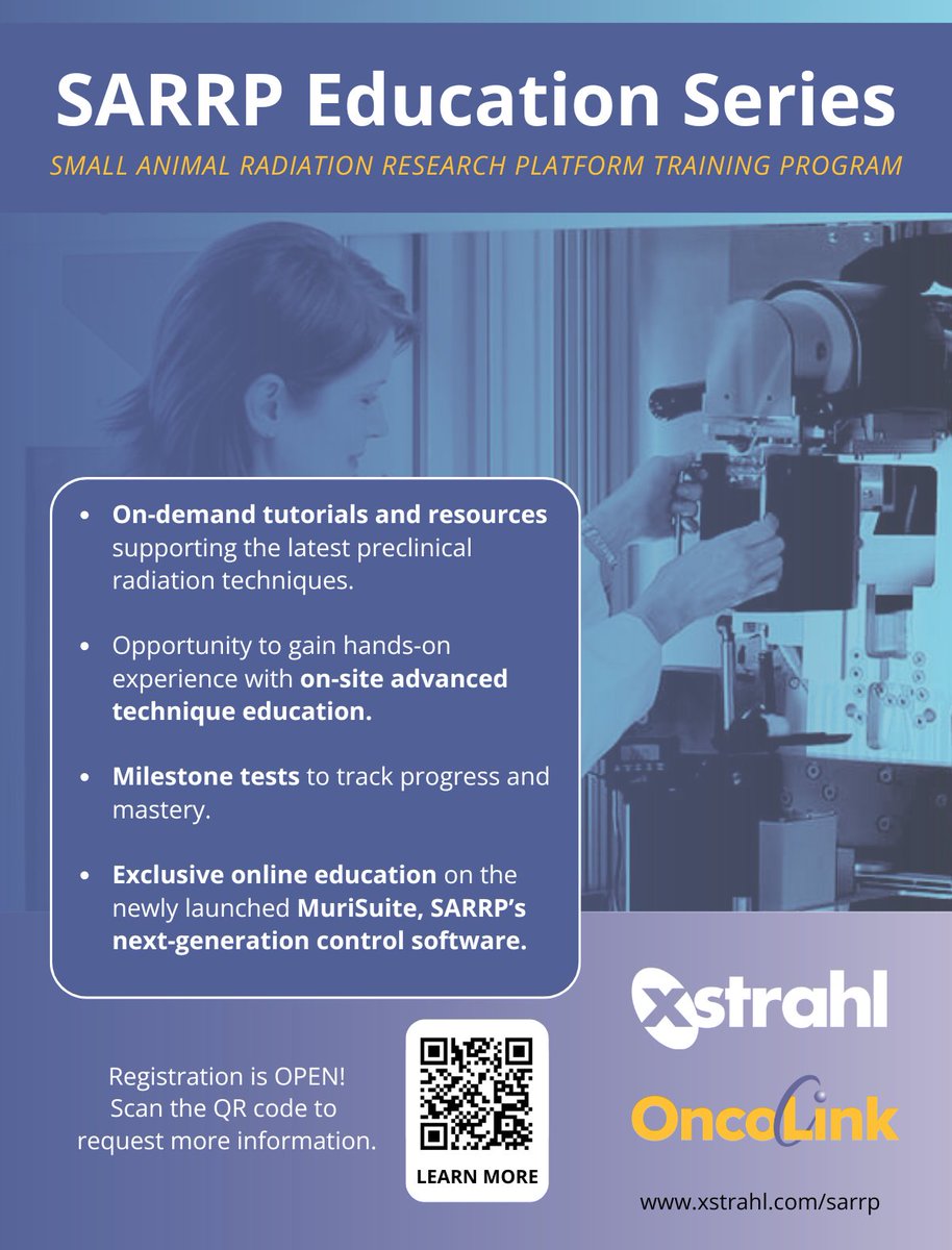 RRS_RadRes's tweet photo. Only one more day! RRS's 72nd Annual Meeting! A shout-out to Gold Sponsor XSTRAHL for supporting Radiation Sciences! Booth #6  #xstrahl, #cancerresearch, #radiationresearch, #radiationtherapy, #radiotherapy, #RRS2026 https://t.co/IEIJXpyxU6