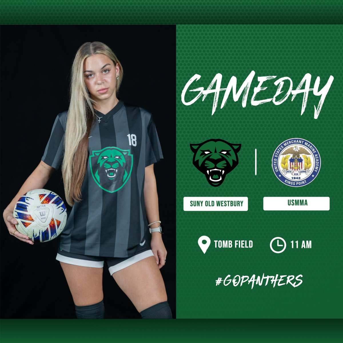 OW_Panthers's tweet photo. IT'S GAME DAY!

The Panthers are on the road to take on USMMA at 11AM.

#GoPanther #PantherPride #OWAthletics https://t.co/444fm5tVP1
