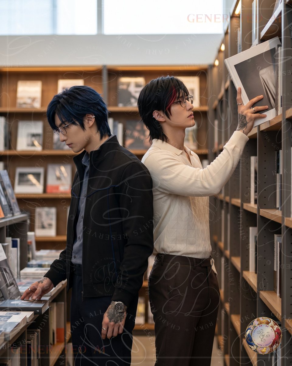 sgcd_rutsuki's tweet photo. #光と線の間 #UrbanStyle
上段から、
大判の写真集が引き出される。
もう一人は下の棚へ身体を向けたまま、
目だけをその手元へ上げた。
探している棚は違っても、
相手が何を選ぶかだけは見逃さない。
📖一段違いの選択📖
Different shelves cannot keep one choice from being noticed. https://t.co/PJaIPHg2II