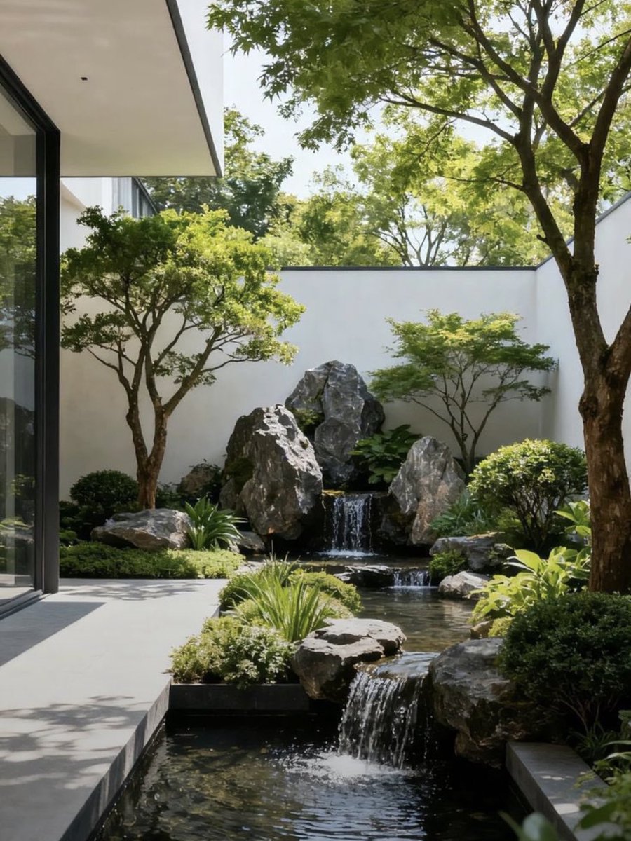 sekarwangikuu's tweet photo. imagine coming home to this Japandi garden https://t.co/jx1QNdHAsM