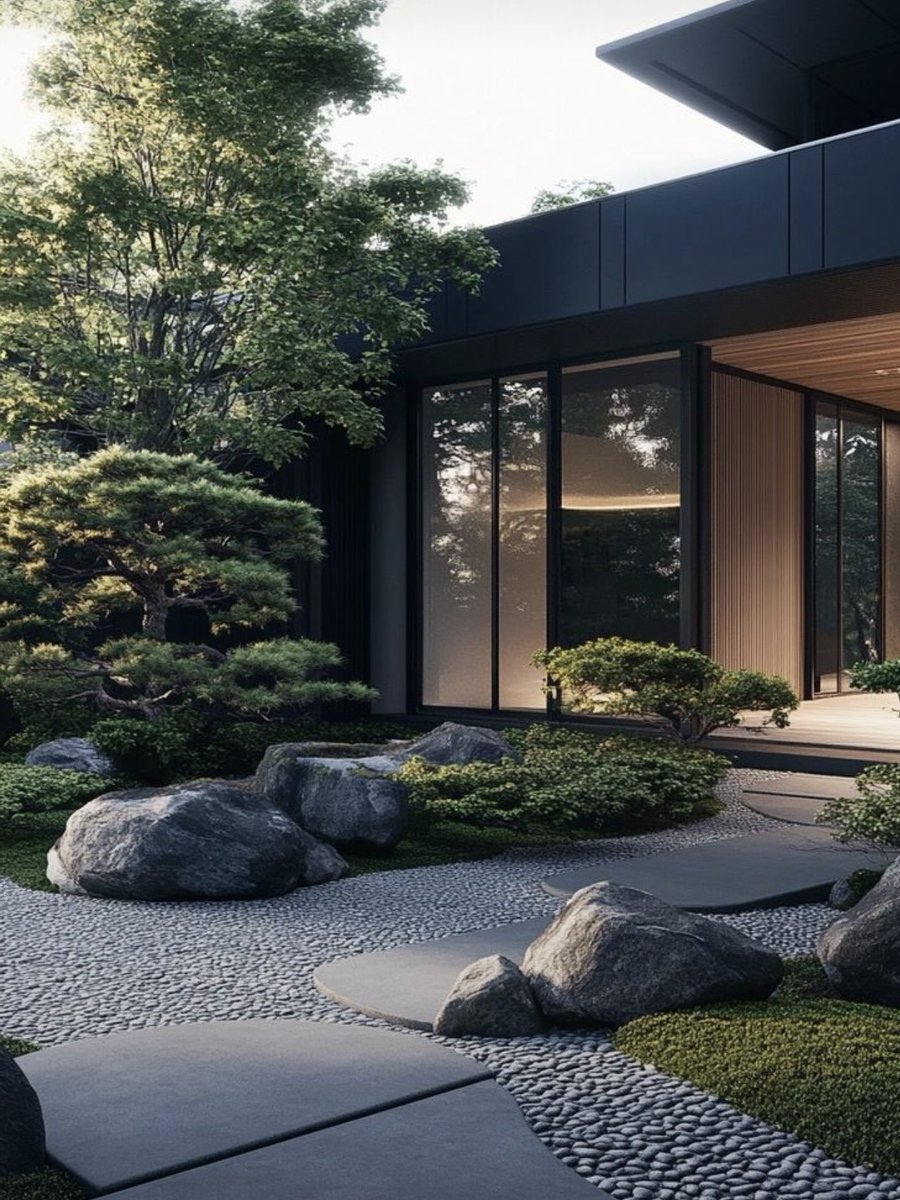sekarwangikuu's tweet photo. imagine coming home to this Japandi garden https://t.co/jx1QNdHAsM