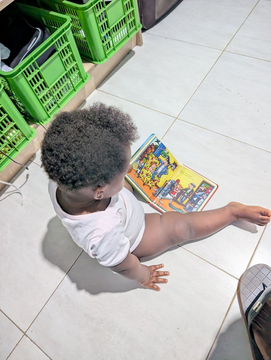 Amegaxi's tweet photo. My wife and I have been reading to my son from day one. He loves it, especially when we make voices.

After bathing, he comes to my office to pick a book

He has his favourites and if you visit us and he likes you, sometimes, he will bring you one of them to read to him. https://t.co/40rU6Kjd2F