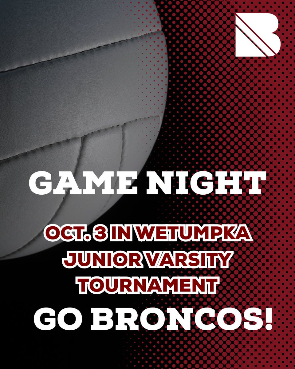 Breakthrough_CS's tweet photo. 🏐 Game Day! Our JV Volleyball team heads to Wetumpka today for a tournament. Go Broncos, bring home some wins! 

#GoBroncos #BreakthroughCharter https://t.co/YdBtEptAR3