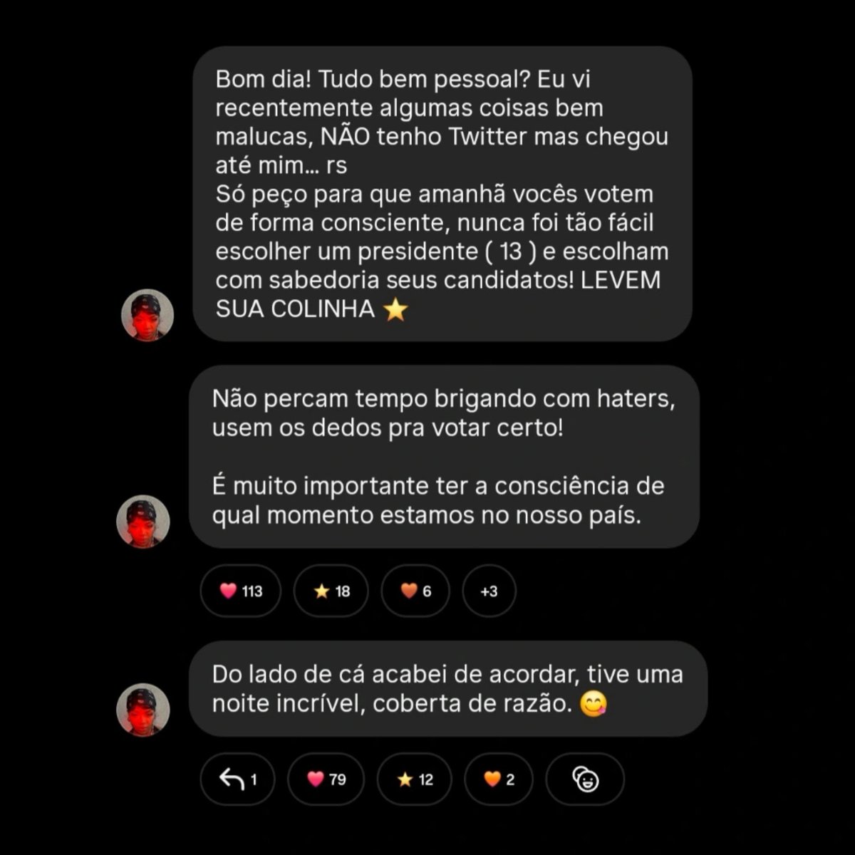 portalduquesa's tweet photo. BOM DIA! Duquesa deixou um recadinho nesta manhã no canal de fãs do Instagram. ⭐️

#TAURUSGANGVOTA13 https://t.co/DwyXIPJF90