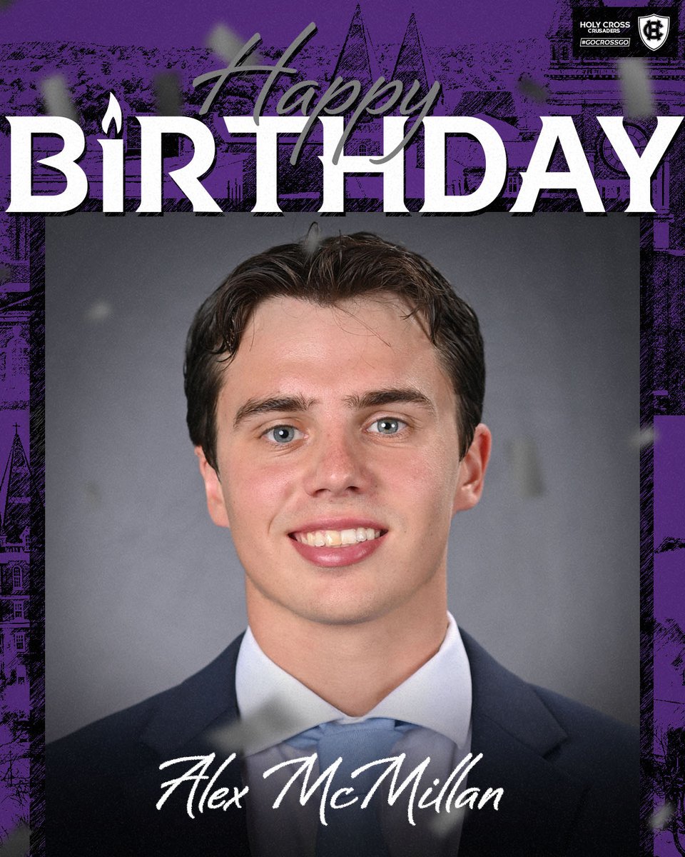 HCrossSwimDive's tweet photo. Wishing a Happy Birthday to Alex McMillan! 🎂🥳

#GoCrossGo https://t.co/YpIaYOF2jM