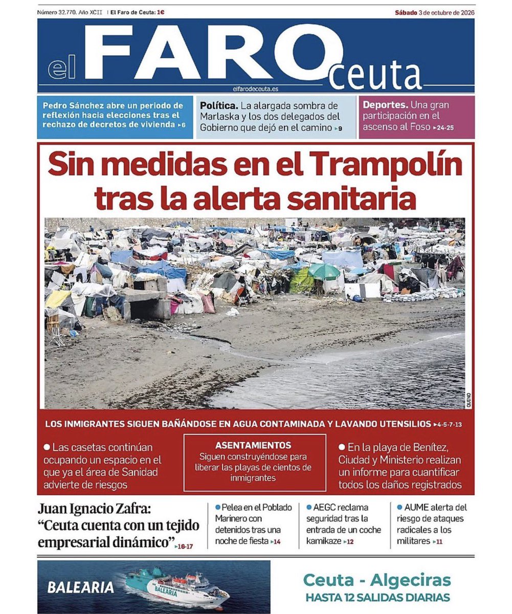 rosadiezglez's tweet photo. Sánchez está ocupado contratando sicarios e impulsando a las “masas” a la calle y no encuentra un momento para cumplir con su deber y proteger a sus ciudadanos. No nos rendiremos hasta expulsar a todos los invasores y hasta que los ceutíes recuperen su libertad y su vida. #Ceuta. https://t.co/CtYdeoTMfw