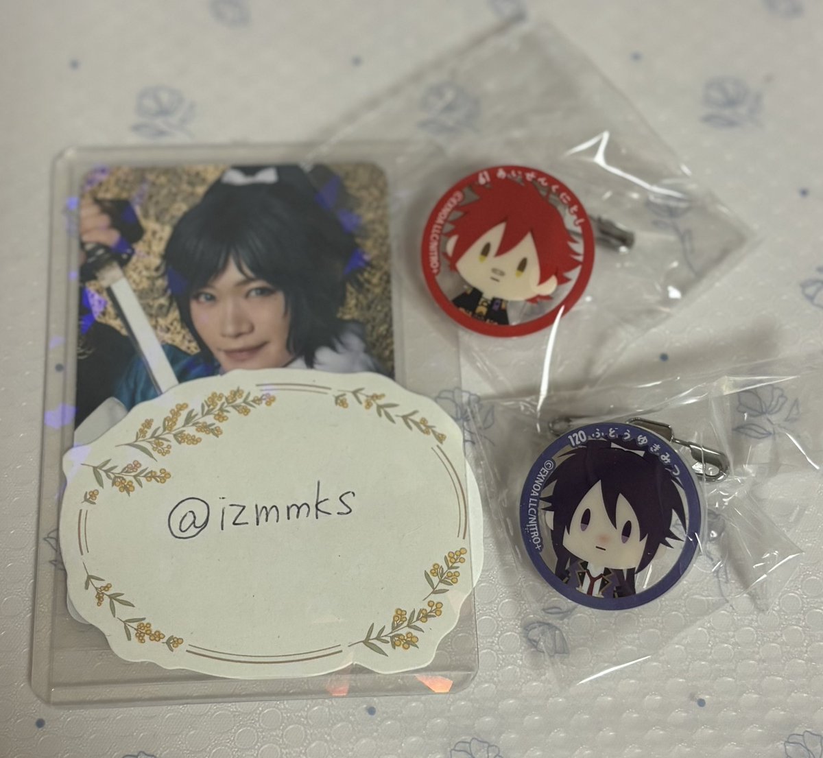 izmmks's tweet photo. 【交換・譲渡】
刀剣乱舞 とうらぶ 御伴散歩 ぽちくじ その1その2 んまほっぺ ぬースト ピューロコラボ
譲
C賞謙信
D賞亀甲・千代金丸
E賞
岩融2秋田村雲五月雨博多大倶利伽羅今剣
愛染・不動(その1)
G賞和泉守

求
各300円➕送料、A賞青江・同異種沖田組交換は複数提供可 https://t.co/PApxgkgqPF