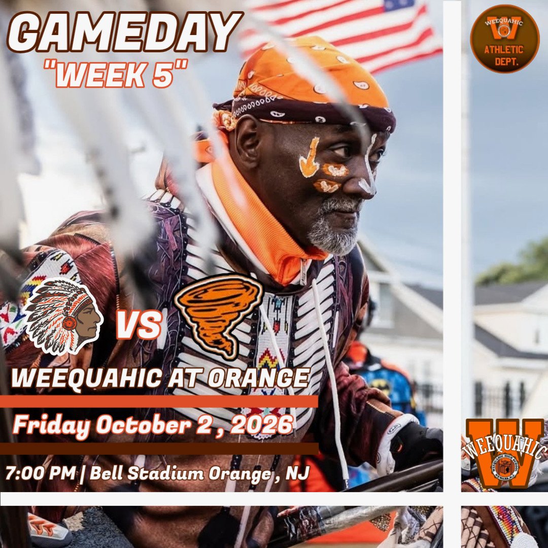 WeequahicHSFB's tweet photo. THE RESPONSE. 🟠🟤

Weequahic 56 | Orange 0
Back in the win column. 4-1. Keep building.
#WeequahicFootball #BounceBack #NewarkFootball #KeepBuilding https://t.co/FFWr4PR5DI