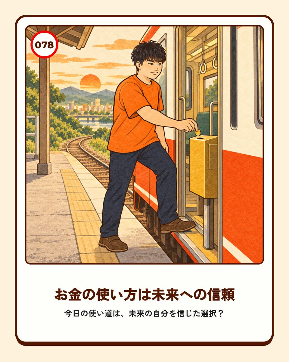 yousuke_life's tweet photo. 本日の迫指南「お金の使い方は未来への信頼」
今日の使い道は、未来の自分を信じた選択？

・未来の自分にお金を渡す
・お金が未来を連れてくるのではなく、お金の使い方が未来を連れてくる。

@sako_brain #スキルハックス https://t.co/9mEktyGI28