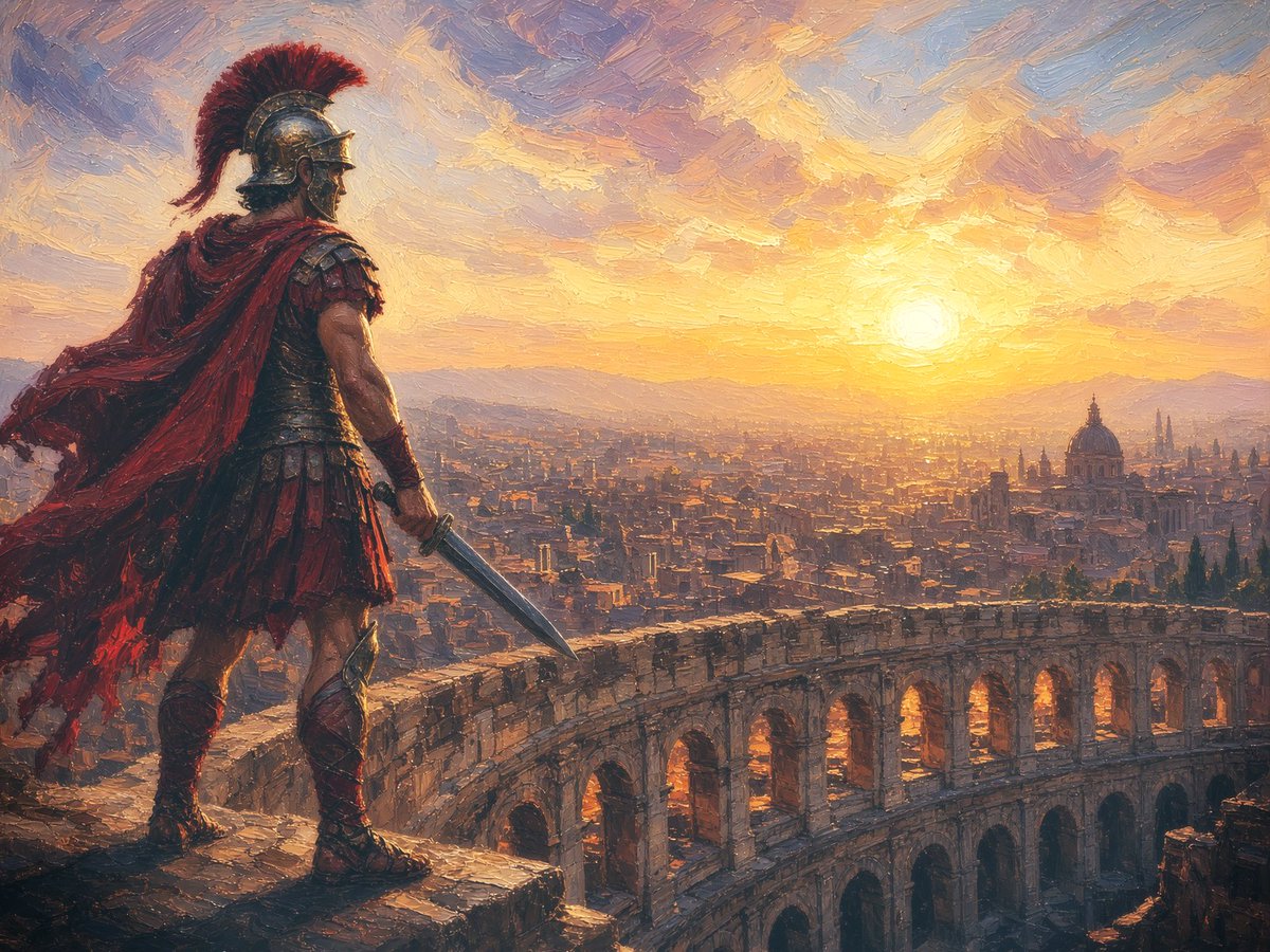 OldeWorldOrder's tweet photo. Rome was built by men who woke up early &amp; slept on dirt. And it was destroyed by those who slept until noon, on beds of silk.

There's a lesson to be learned there. https://t.co/hhvWnAX2JL