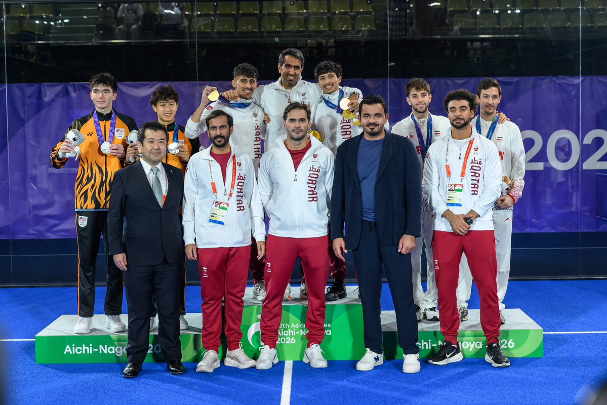 qatar_olympic's tweet photo. مشاري وراشد كتبوا التاريخ 🎾🇶🇦 

أسياد آسيا للبادل وفي أول نسخة 🥇🇶🇦

#WeAreTeamQatar
#كلنا_الأدعم
#AichiNagoya2026
#AsianGames2026
#ImagineOneAsia https://t.co/57XdCFR2kG