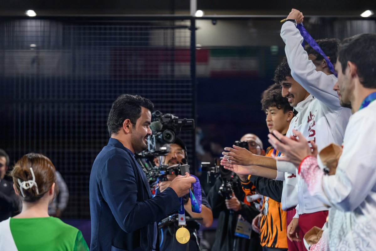 qatar_olympic's tweet photo. مشاري وراشد كتبوا التاريخ 🎾🇶🇦 

أسياد آسيا للبادل وفي أول نسخة 🥇🇶🇦

#WeAreTeamQatar
#كلنا_الأدعم
#AichiNagoya2026
#AsianGames2026
#ImagineOneAsia https://t.co/57XdCFR2kG
