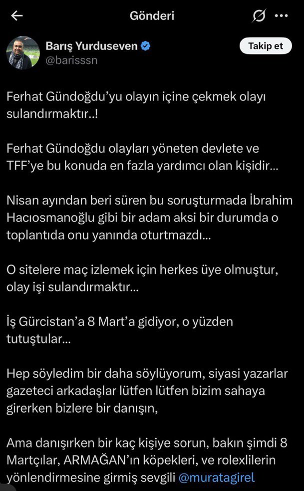erdalbozkurt25's tweet photo. Hakem Alper Ulusoy’un ifadesi sonrası Barış Yurduseven'in eski tweetleri sosyal medyada gündem oldu. https://t.co/j9o9Z8eiqM