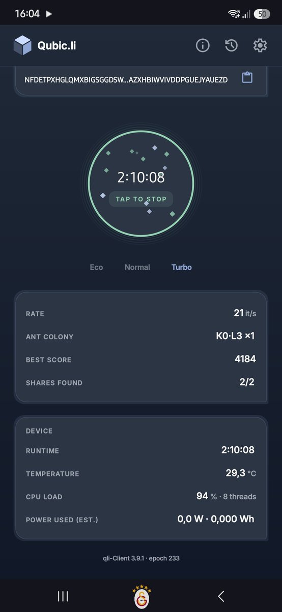 RidvanSedaZtrk's tweet photo. @QubicLi Hello, I installed the https://t.co/rUBSxxea3z mining program from GitHub onto my Android phone to contribute to the mining pool. I don't encounter any issues when I first launch the program (Image 1) https://t.co/djUGJIci6d