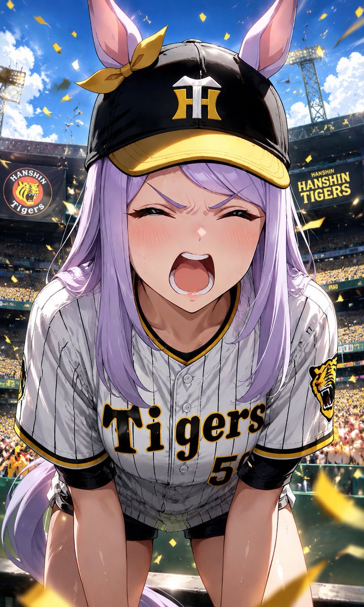 hinohinon0409's tweet photo. 阪神優勝ですわぁぁぁぁぁぁぁぁぁぁ！！！！！！！！
#AIart #阪神タイガース優勝 #メジロマックイーン https://t.co/DM76dM9sPd