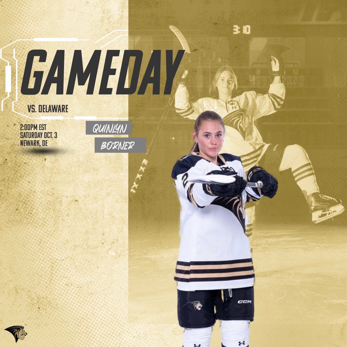 LU_Hockey's tweet photo. Today we take on the Hens!!

🆚Delaware
📍Newark, DE
⏰2:00 EST / 1:00 CST
📈https://t.co/U0s74Tzd8q
📺https://t.co/NPHy312eAu

#letshunt https://t.co/XrGw2Mw1C6